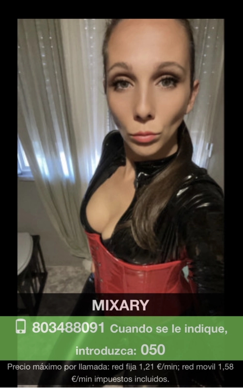 Mixary mistress DOMINA MIXARY VIDEOLLAMADAS SESION ONLINE CONTROL
